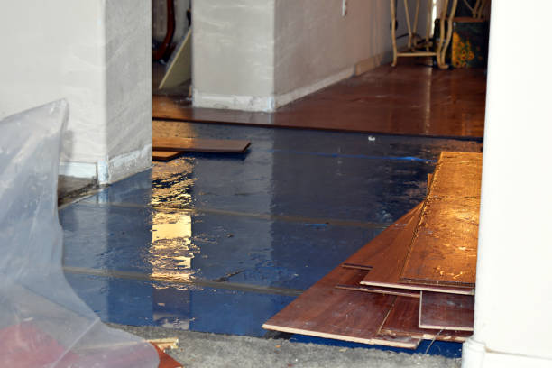 Professional Emergency Water Damage Restoration technician working in Cummaquid, MA